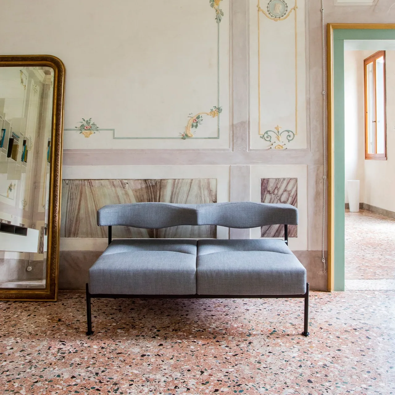 Sitia Benches<Momo Grey Sofa Two Seater