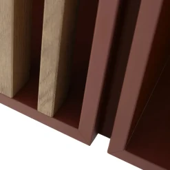 Morica Design Sideboards Buffets<Mondrian Amaranto Red Sideboard with Ash Wood Accents