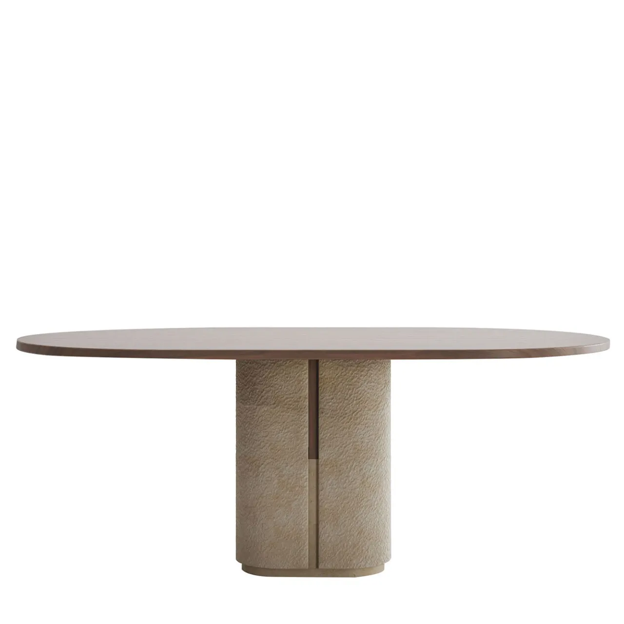 Pimar Limestone Dining Tables<Monolithus Pimar Natural Stone Dining Table by Apospersano