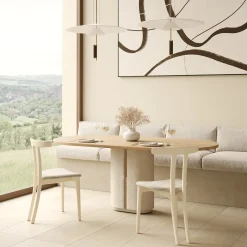 Pimar Limestone Dining Tables<Monolithus Pimar Natural Stone Dining Table by Apospersano