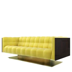 Marioni Sofas<Montgomery 3-Seater Quilted Yellow Soft by Studio 63