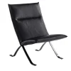 Enrico Pellizzoni Chaises<Mood Black Leather Chaise Longue