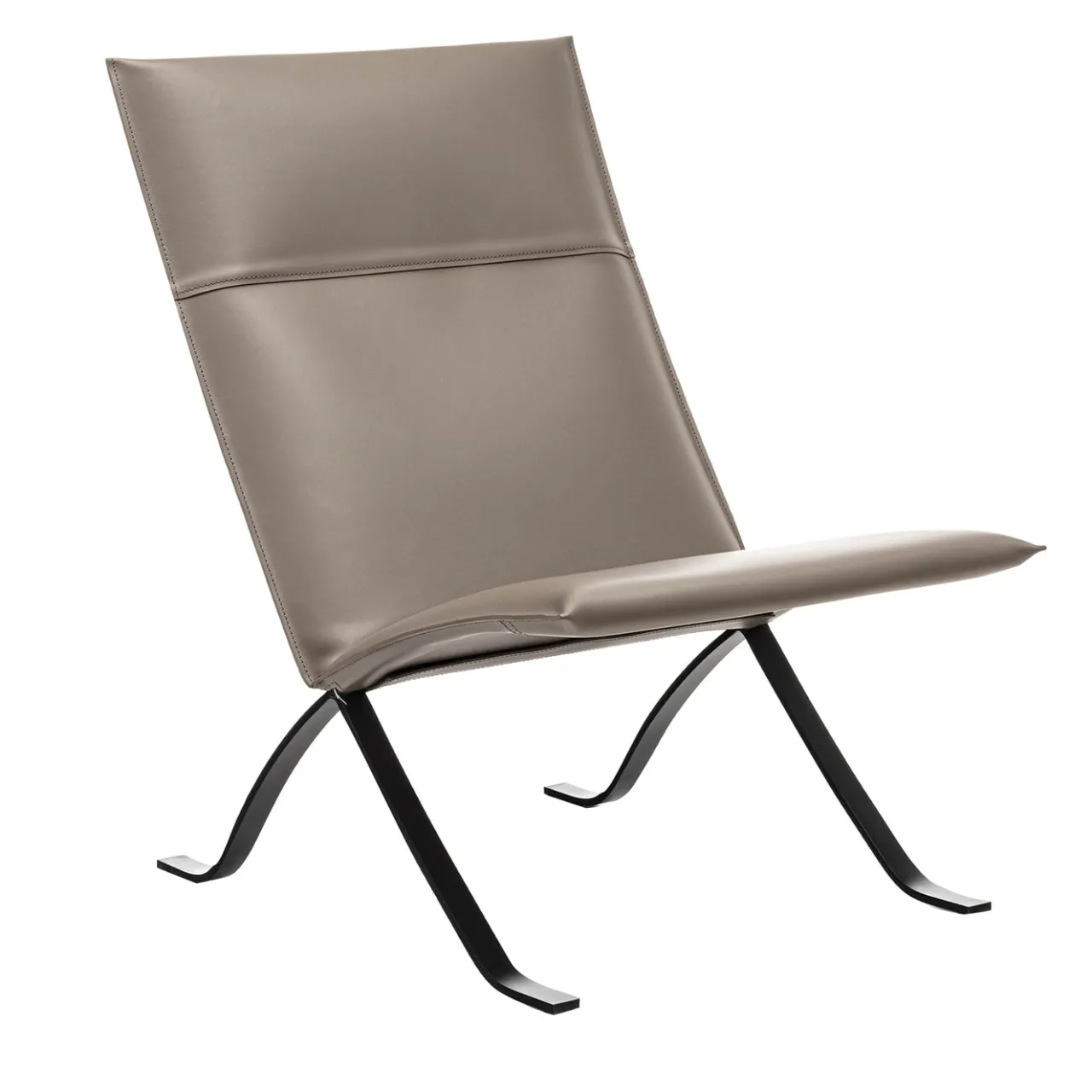 Enrico Pellizzoni Lounge Chairs<Mood Taupe Leather Lounge Chair