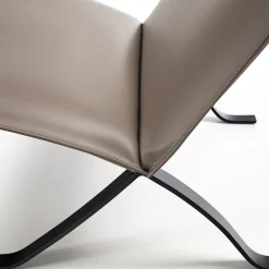 Enrico Pellizzoni Lounge Chairs<Mood Taupe Leather Lounge Chair