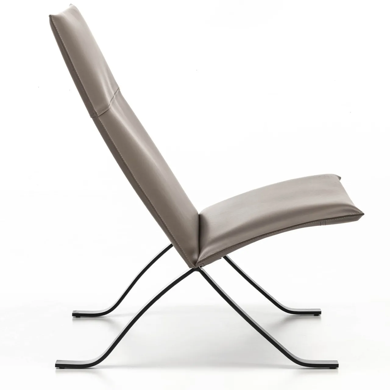 Enrico Pellizzoni Lounge Chairs<Mood Taupe Leather Lounge Chair