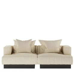 Giopagani Sofas<Moonage Daydream White Dedar Grand Natte' Fabric Modular Sofa