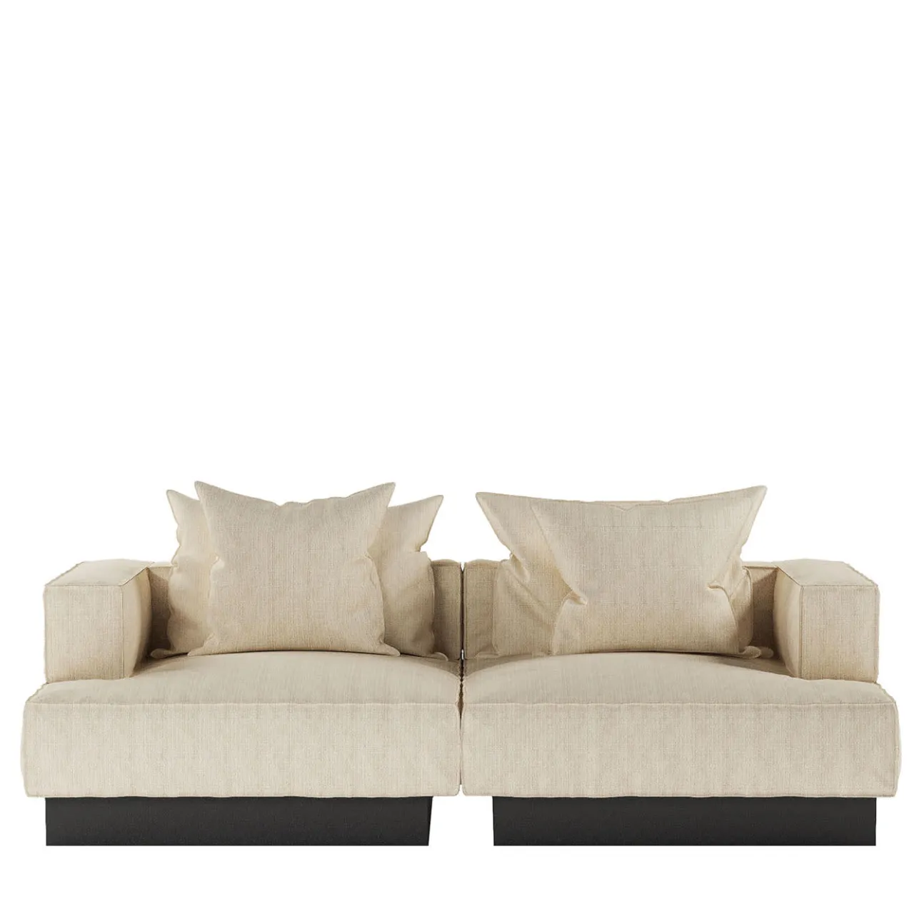 Giopagani Sofas<Moonage Daydream White Dedar Grand Natte' Fabric Modular Sofa
