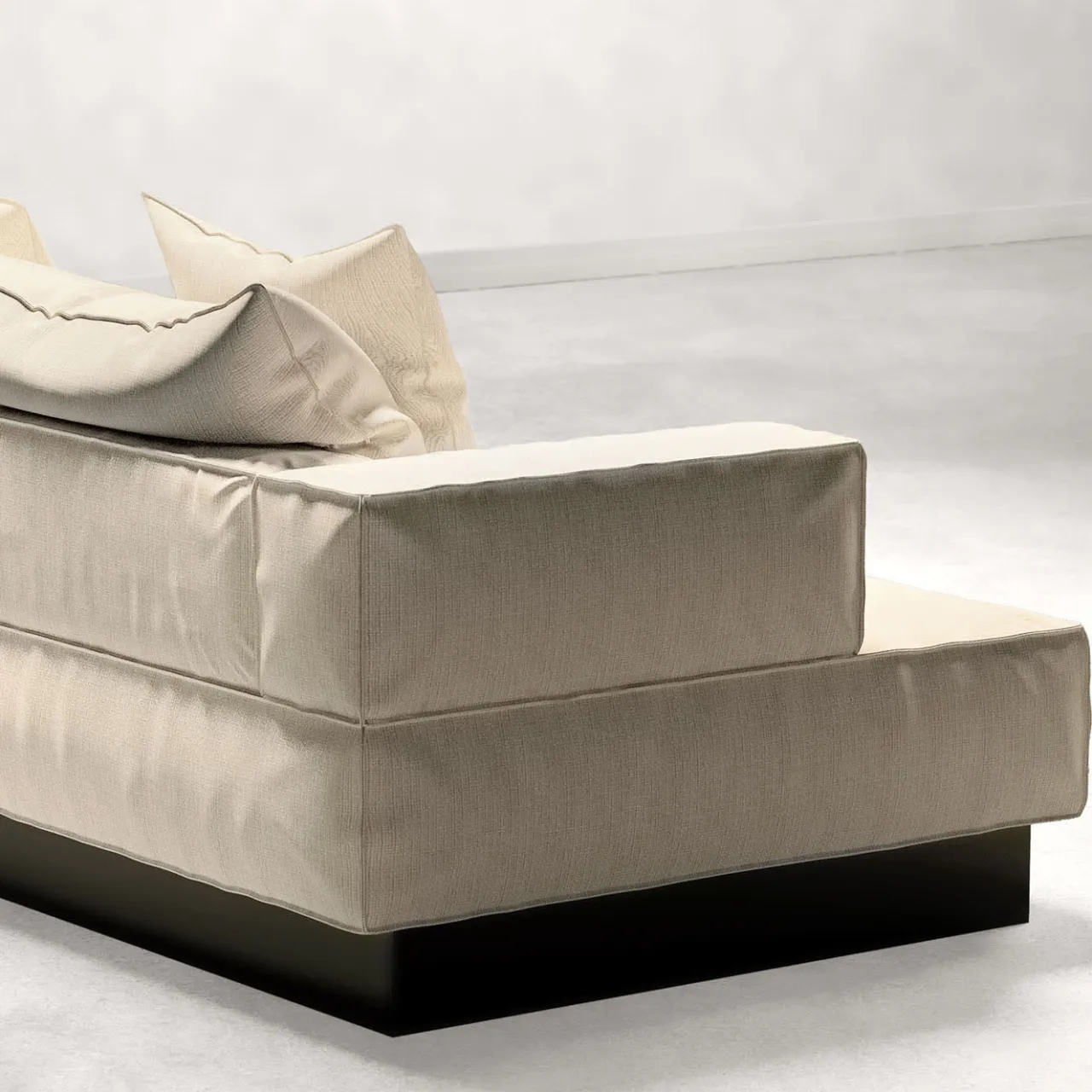 Giopagani Sofas<Moonage Daydream White Dedar Grand Natte' Fabric Modular Sofa