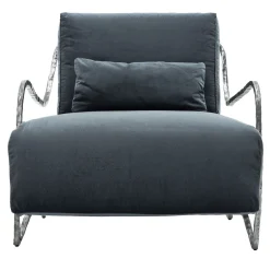 Exteta Outdoor Armchairs<Moonlight Blue and Silver Low Armchair