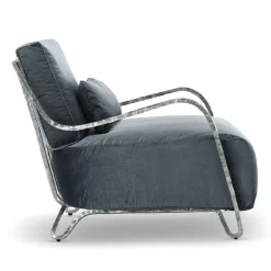 Exteta Outdoor Armchairs<Moonlight Blue and Silver Low Armchair