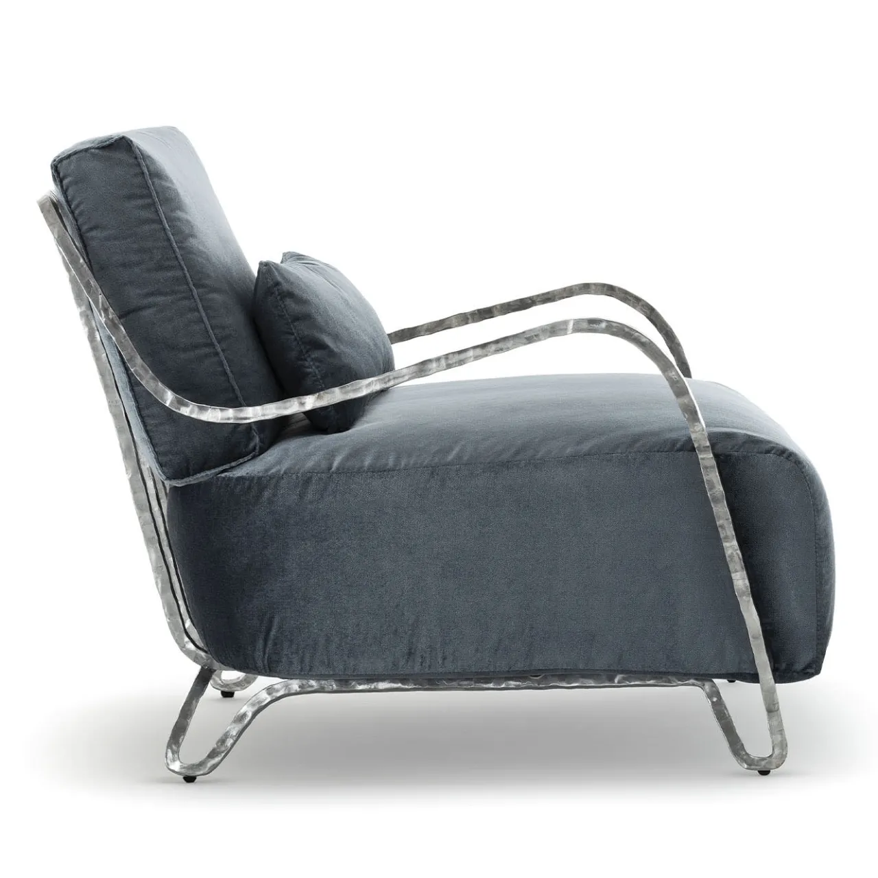 Exteta Outdoor Armchairs<Moonlight Blue and Silver Low Armchair