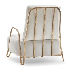 Exteta Outdoor Armchairs<Moonlight White and Gold High Armchair
