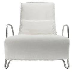Exteta Outdoor Armchairs<Moonlight White and Silver High Armchair