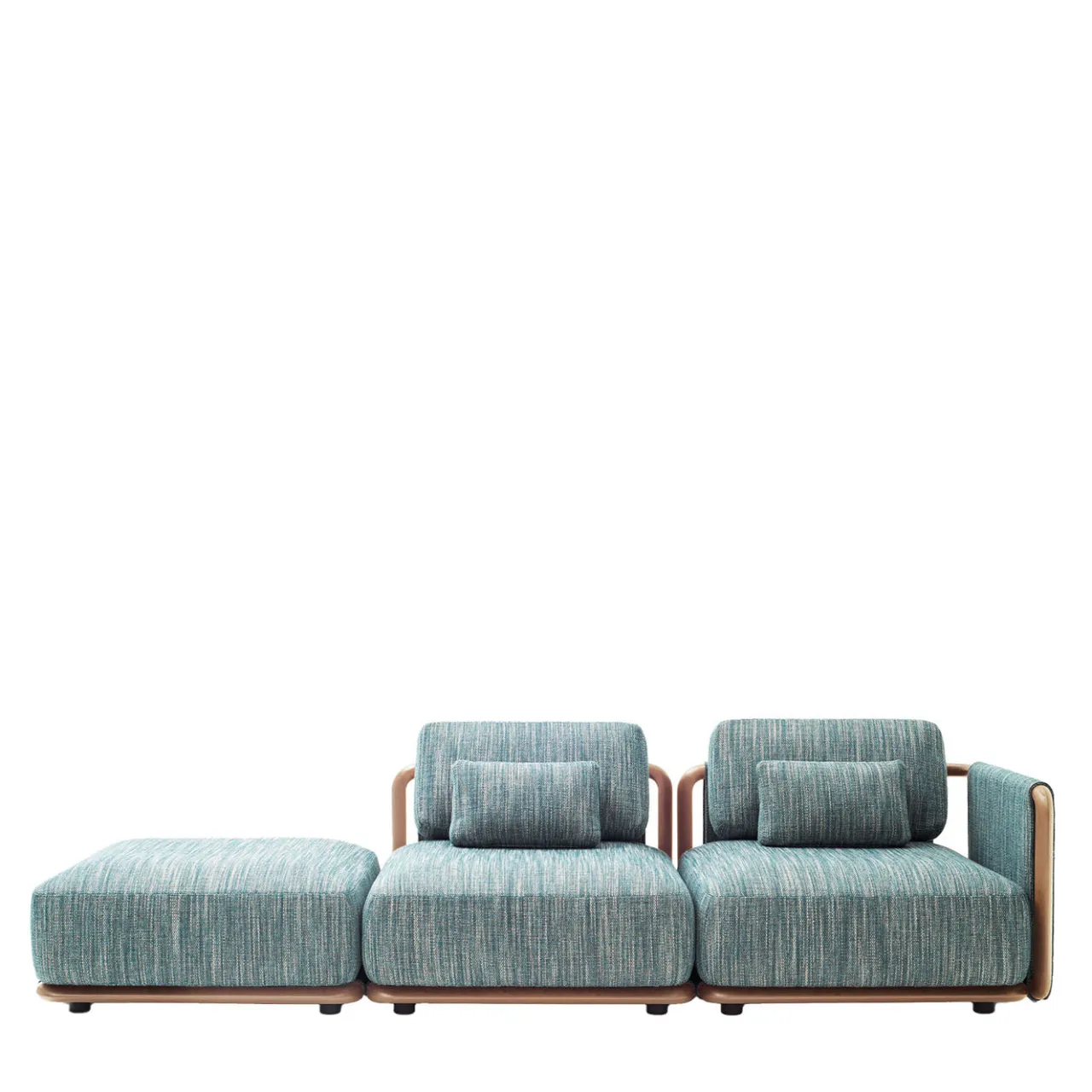 Giorgetti Outdoor Sofas & Benches<Moorea Key West Modular Blue Outdoor Sofa #2