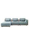 Giorgetti Outdoor Sofas & Benches<Moorea Key West Modular Blue Outdoor Sofa #4