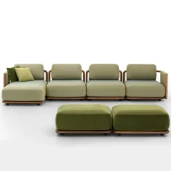 Giorgetti Outdoor Sofas & Benches<Moorea Magnetic Modular Citron Outdoor Sofa