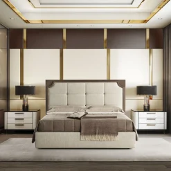 Bedding Atelier Beds<Morgan - P - Beige Double Bed