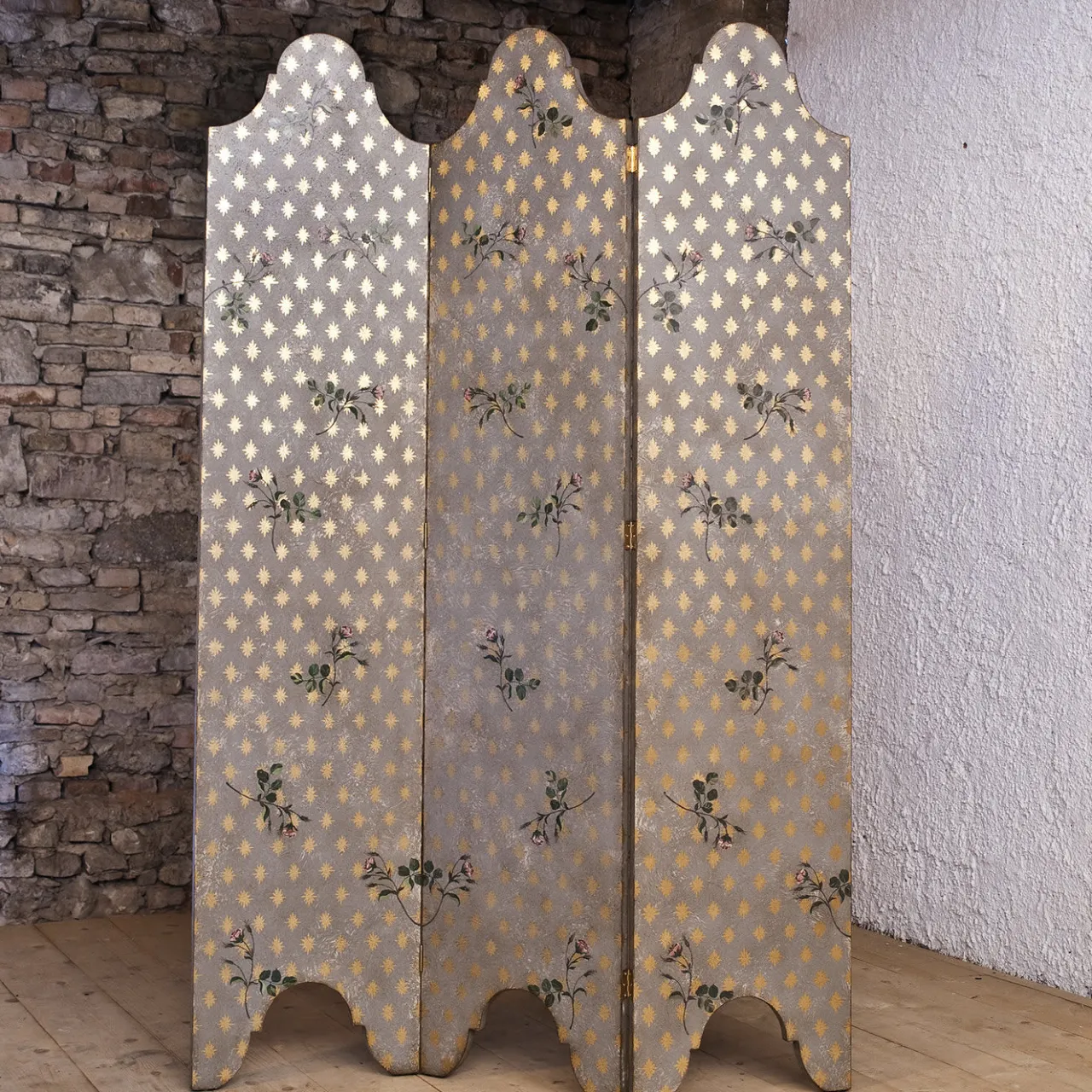 Porte Italia Room Dividers<Moro Gold and Gray Screen