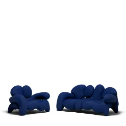 Meritalia Armchairs<Morphologica Blue Bouclé Armchair