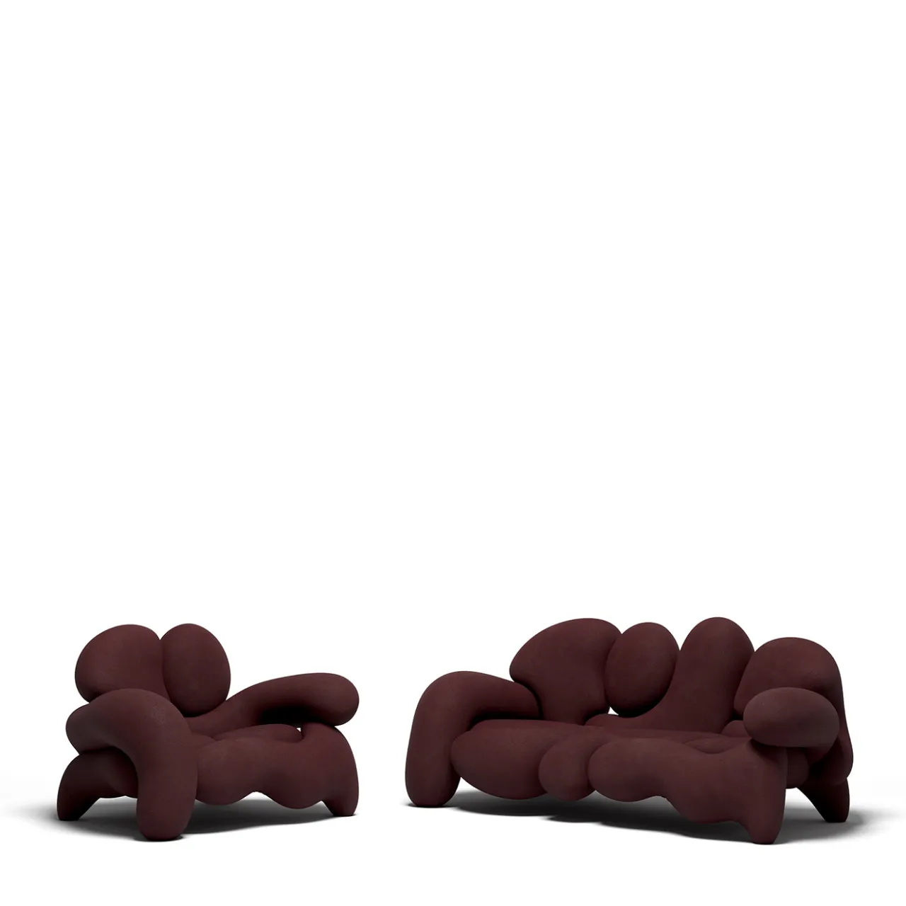 Meritalia Sofas<Morphologica Brown Bouclé Sofa