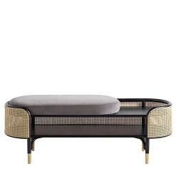 Gebrüder Thonet Vienna GmbH (GTV) – Wiener GTV Design Benches<Mos with Partial Cushion Bench by GamFratesi