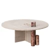 MMOOS. Coffee Tables<Mostro V Travertine And Rosa Peralba Marble Coffee Table