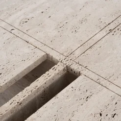 MMOOS. Coffee Tables<Mostro V Travertine And Rosa Peralba Marble Coffee Table
