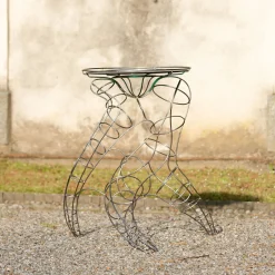 Alice Crepaldi Bistro Tables<Mr Joe Metal High Table with Murano Glass Top
