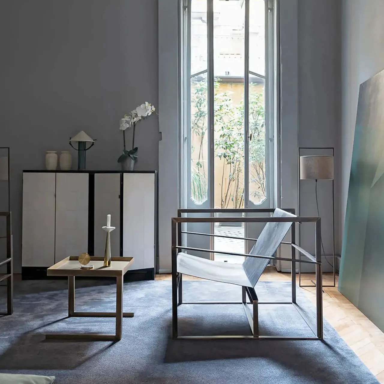 Revolution Archstudio Cabinets<Ms. Chang Dark Oak And Leather-Parchment Cabinet