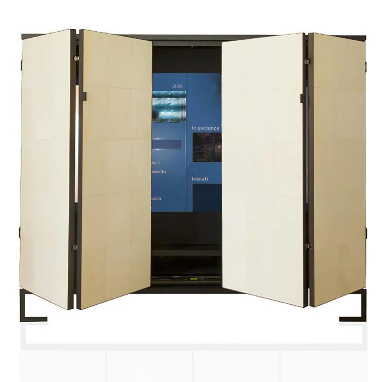 Revolution Archstudio Cabinets<Ms. Chang Dark Oak And Leather-Parchment Cabinet