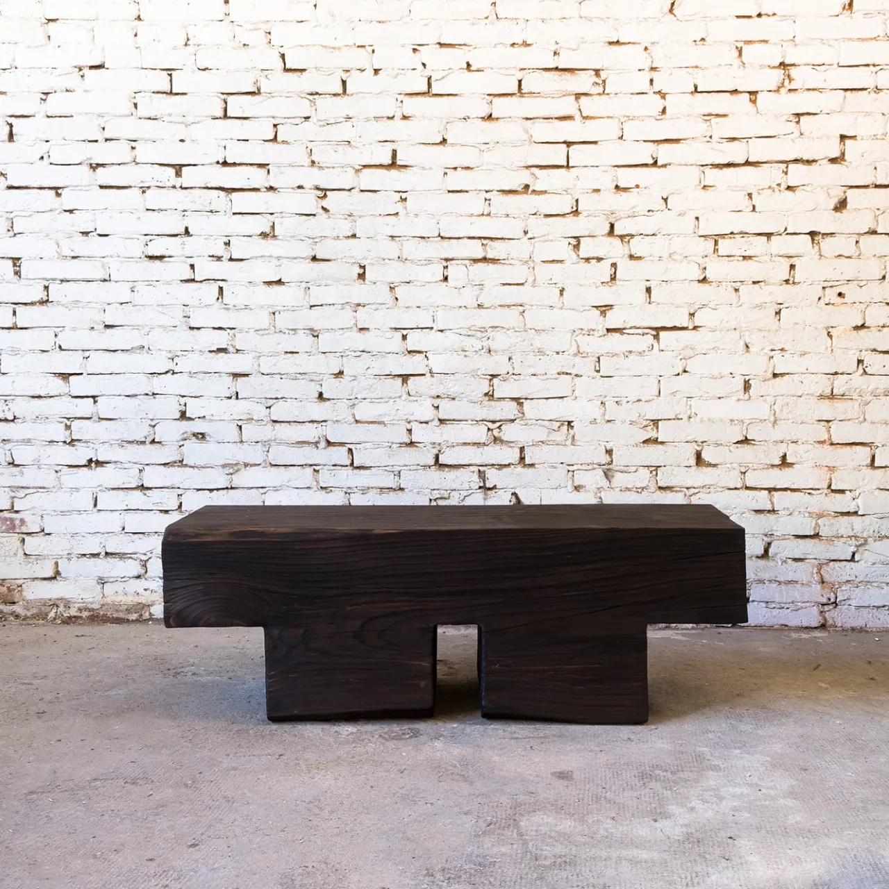 Riccardo Monte Benches<Mykonos Undercut Charred Dark Finish Cedar Wood Bench