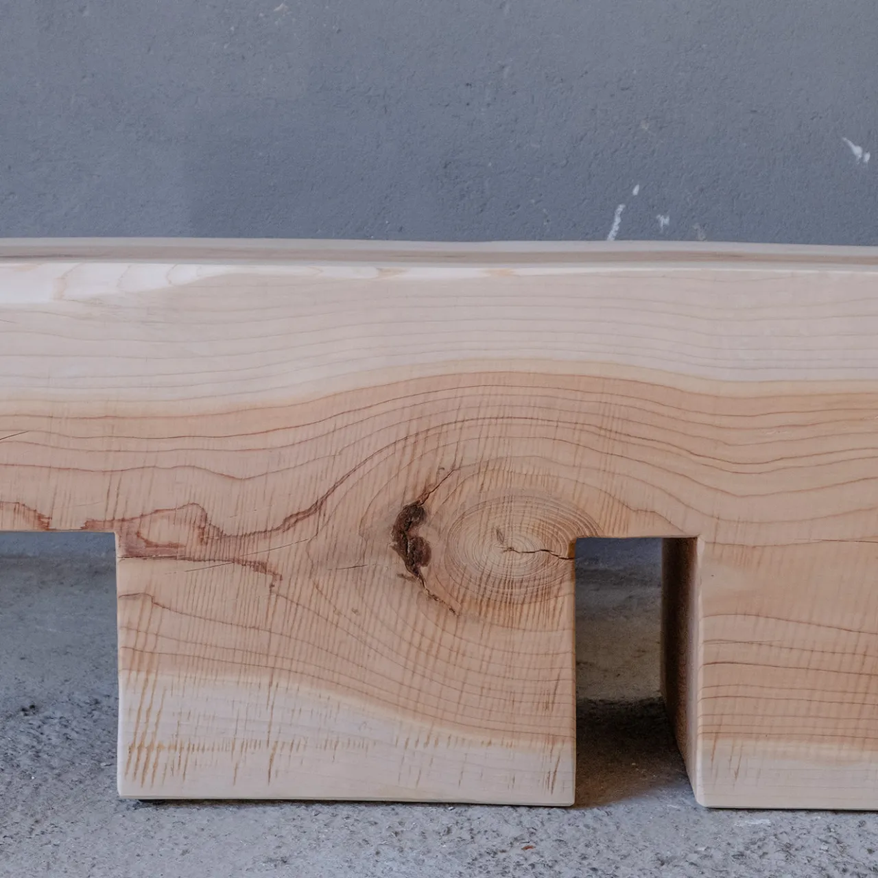 Riccardo Monte Benches<Mykonos Undercut Natural Finish Cedar Wood Bench