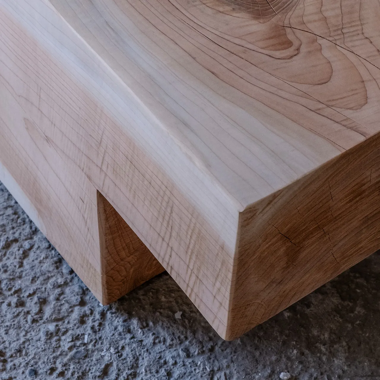 Riccardo Monte Benches<Mykonos Undercut Natural Finish Cedar Wood Bench