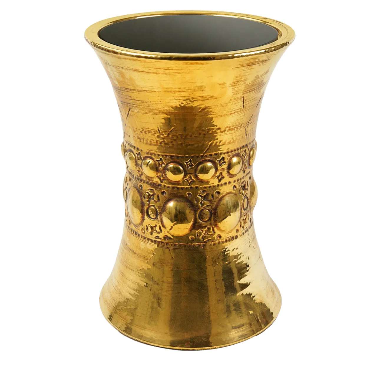 deBlona Side Tables<Myra Gold Ceramic Side Table by Gabriele Mengoni