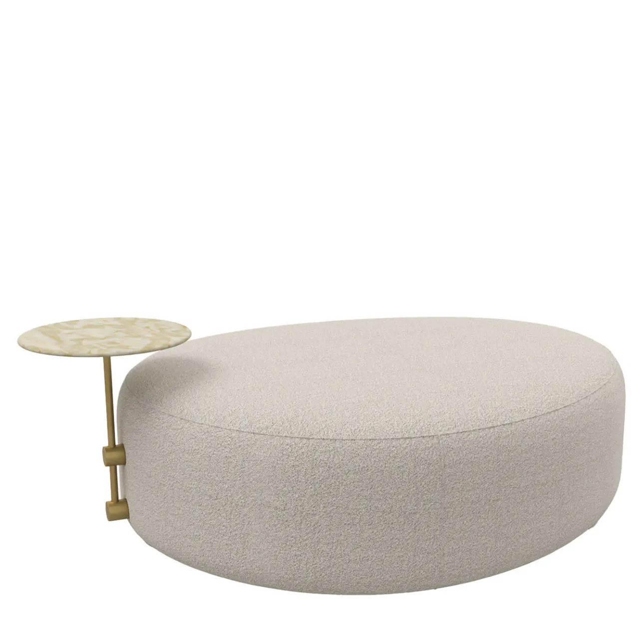 Marioni Ottomans & Poufs<Mythos Ottoman with Marble Side Table