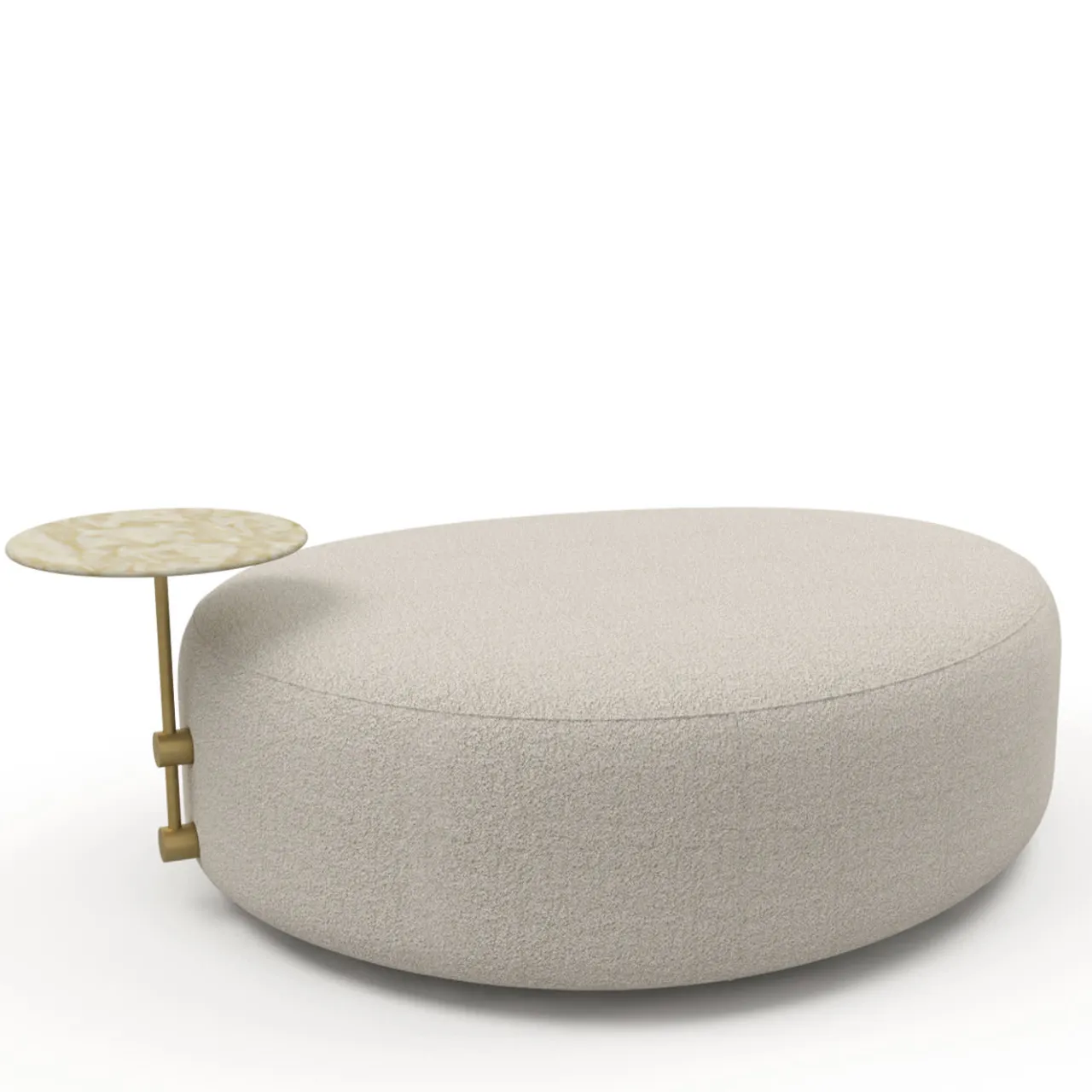 Marioni Ottomans & Poufs<Mythos Ottoman with Marble Side Table
