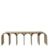 Pietro Franceschini Benches<Nabuk Arch Beige Leather Bench