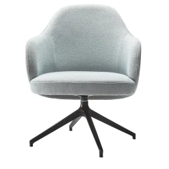 Livoni 1895 Office Chairs<Nantes Blue Swivel Armchair by Balutto Associati
