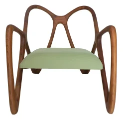 Il Giardino di Legno Outdoor Armchairs<Nanto green Wood Outdoor Lounge armchair