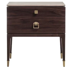 Galimberti Nino Nightstands<Nara Brown Wood Nightstand