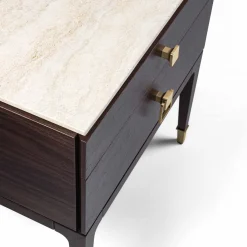 Galimberti Nino Nightstands<Nara Brown Wood Nightstand