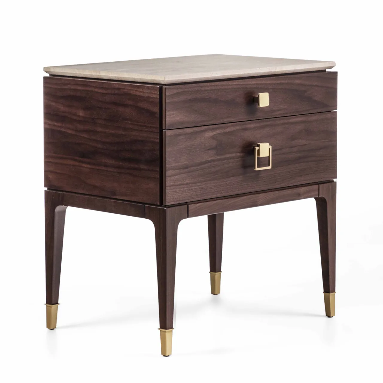 Galimberti Nino Nightstands<Nara Brown Wood Nightstand