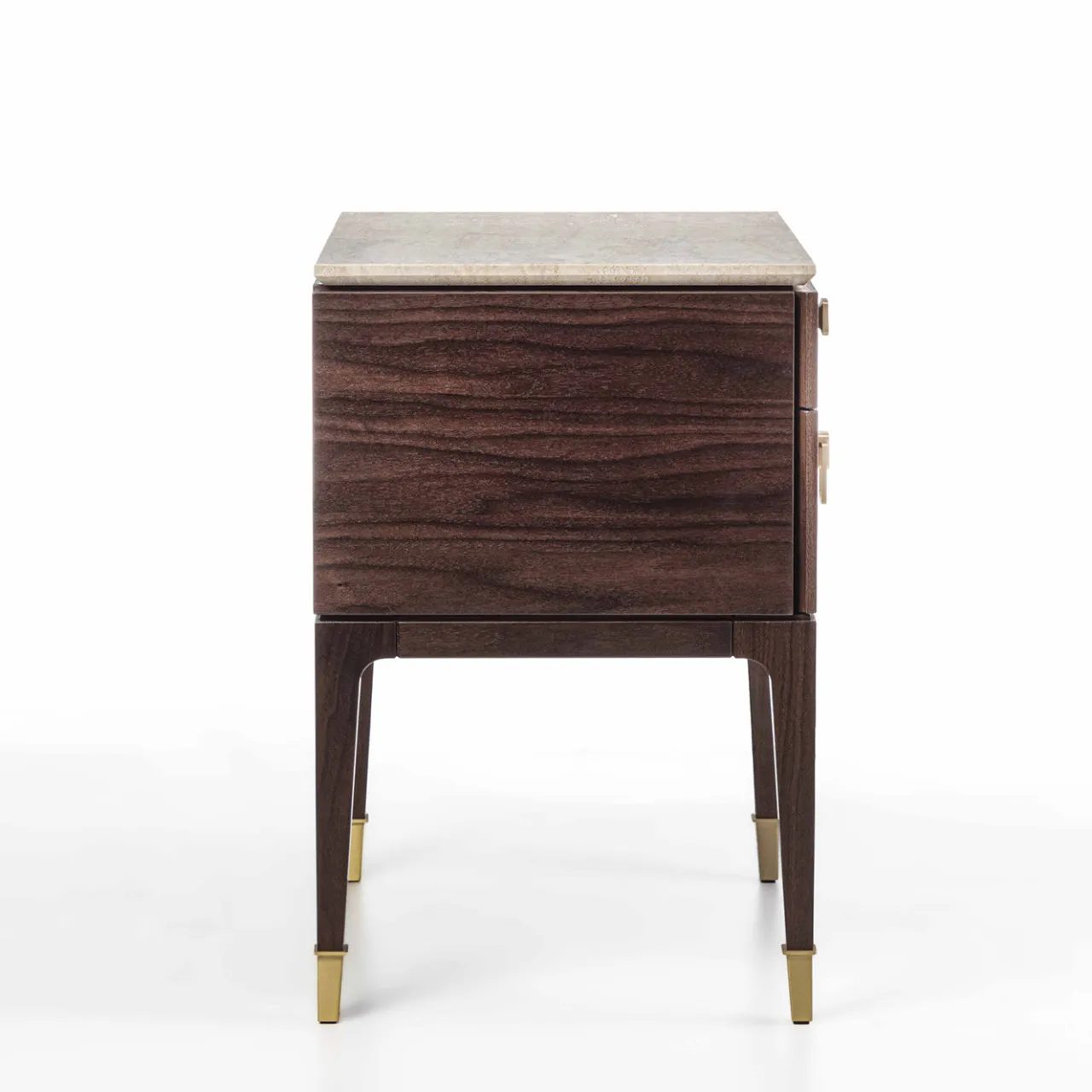 Galimberti Nino Nightstands<Nara Brown Wood Nightstand