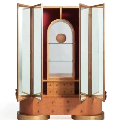 Gaffuri Cabinets<Narciso Walnut & Burl Wood Cabinet by Aurelio Porro