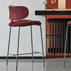 Black Tie Bar Stools<Natalia Red Bar Stool