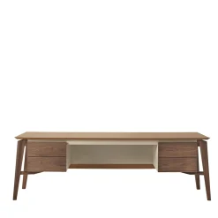 Casa Covre Desk & Writing Tables<Naviglio Leather-Covered Wooden Desk