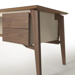 Casa Covre Desk & Writing Tables<Naviglio Leather-Covered Wooden Desk