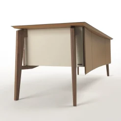 Casa Covre Desk & Writing Tables<Naviglio Leather-Covered Wooden Desk