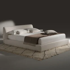 Ferri 1956 Beds<Naxos White Fabric Bed