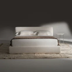 Ferri 1956 Beds<Naxos White Fabric Bed